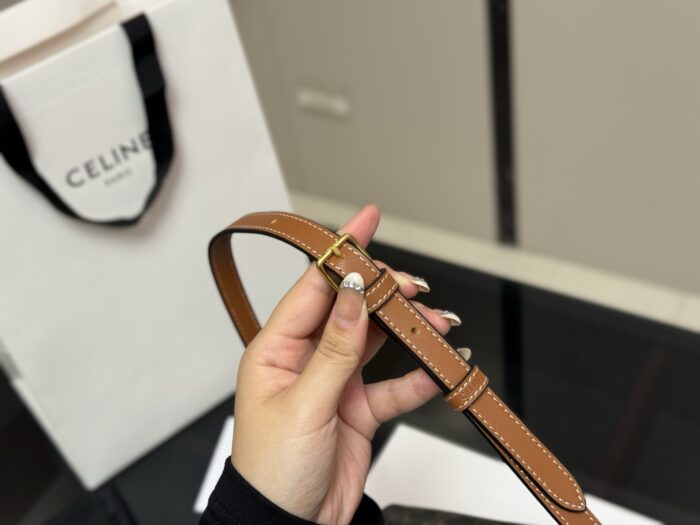 Celine Triomphe Calfskin Triumph Underarm Bag Retro-Chic Sophistication - Image 5