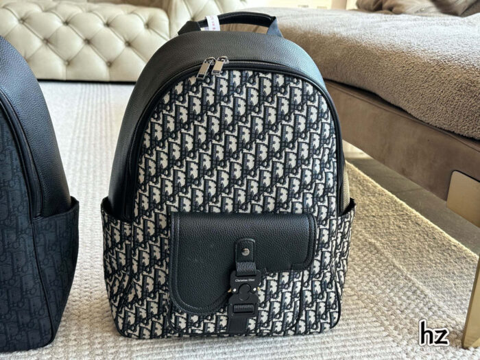 Dior Monogram Backpack With Oblique Pattern Embroidery Comfortable, Charming And Sophisticated - Image 3