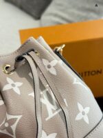 Louis Vuitton Nano Noe Mini Bucket Bag Classic Lv Pattern Adjustable Shoulder Strap Generous Capacity - Image 6