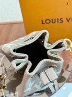 Louis Vuitton Nano Noe Mini Bucket Bag Classic Lv Pattern Adjustable Shoulder Strap Generous Capacity - Image 9