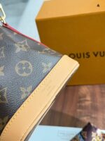 Louis Vuitton Nano Noe Mini Bucket Bag Classic Lv Pattern Soft Leather Generous Capacity Adjustable Shoulder Strap - Image 6