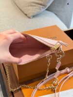 Louis Vuitton Pink Gradient Easy Pouch Chain Bag Girlish Charm Shoulder Bag Accommodates Mobile Phone - Image 7