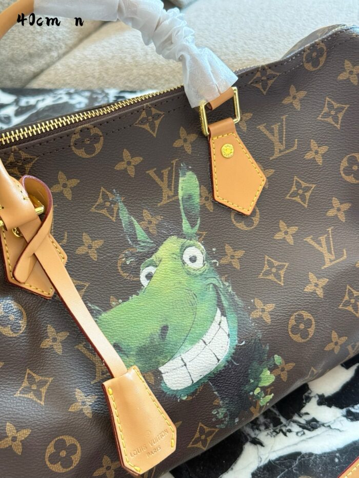 Louis Vuitton Speedy With Little Donkey Print - Adorable - No Box - Image 4