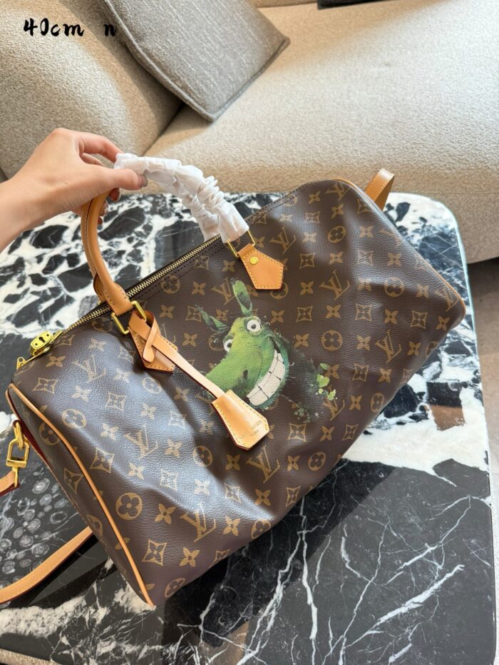 Louis Vuitton Speedy With Little Donkey Print - Adorable - No Box - Image 9