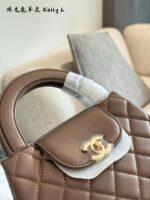 Chanel 23K Series Kelly-Style Black Diamond Quilted Handbag - Exquisite, Elegant, Vintage - Image 16