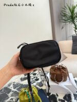 Prada Renylon New Crystal Handle Bucket Bag | Crossbody Style - Image 7