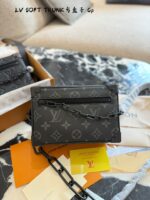 Louis Vuitton Soft Trunk Black Floral/Embossed Square Box Shoulder Bag - Image 2