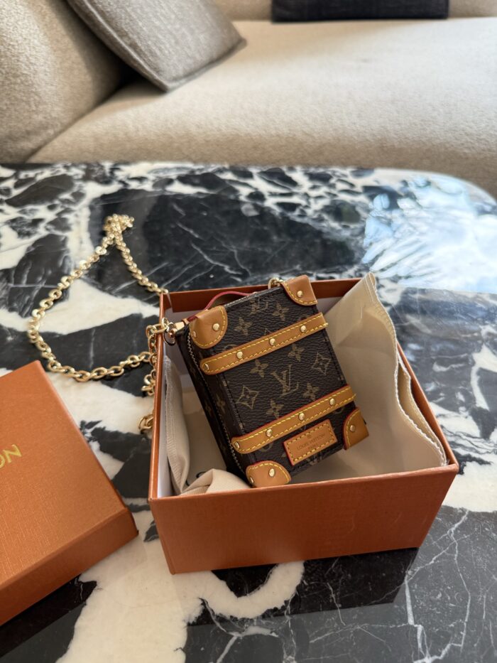 Louis Vuitton Trunk-Shaped Mini Pendant Coin Purse - Image 2