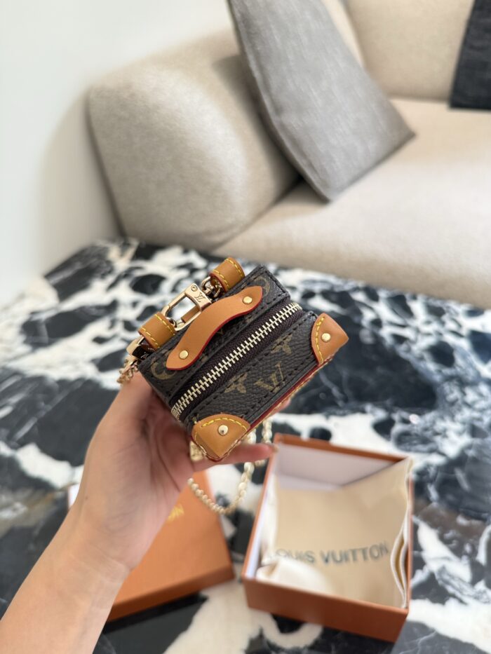 Louis Vuitton Trunk-Shaped Mini Pendant Coin Purse - Image 4