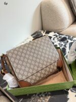 Gucci Hidia Series Embossed Vintage Square Bag Crossbody/Clutch Casual/Business Lightweight & Premium - Image 3