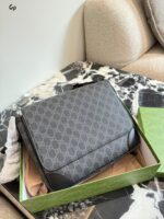 Gucci Hidia Series Embossed Vintage Square Bag Crossbody/Clutch Casual/Business Lightweight & Premium - Image 4