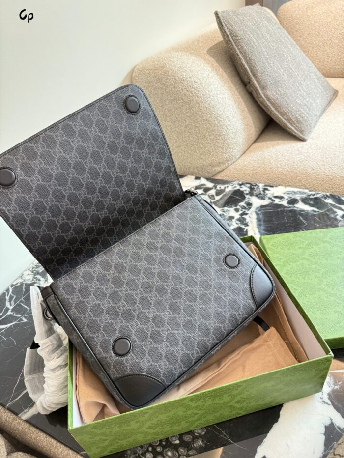 Gucci Hidia Series Embossed Vintage Square Bag Crossbody/Clutch Casual/Business Lightweight & Premium - Image 7