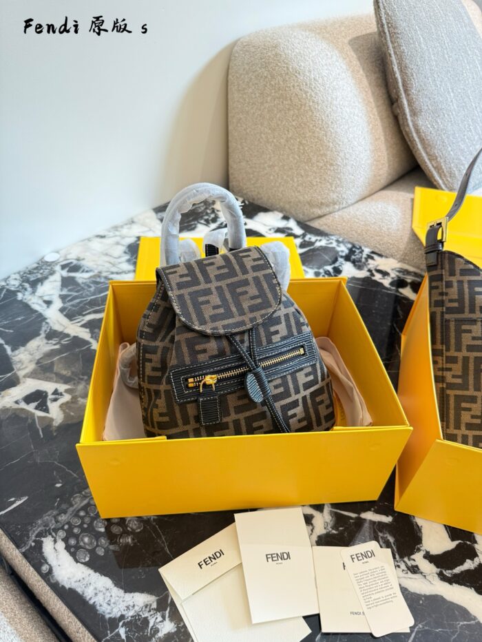 Fendi Classic Monogram Backpack Practical, Cute, Compact And Versatile - Image 1