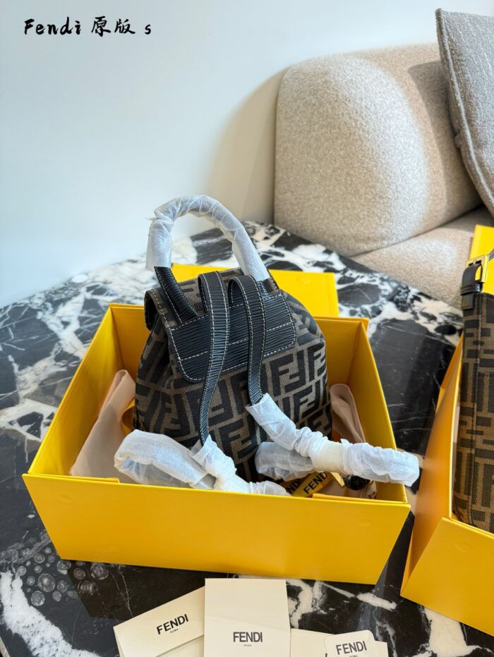 Fendi Classic Monogram Backpack Practical, Cute, Compact And Versatile - Image 3