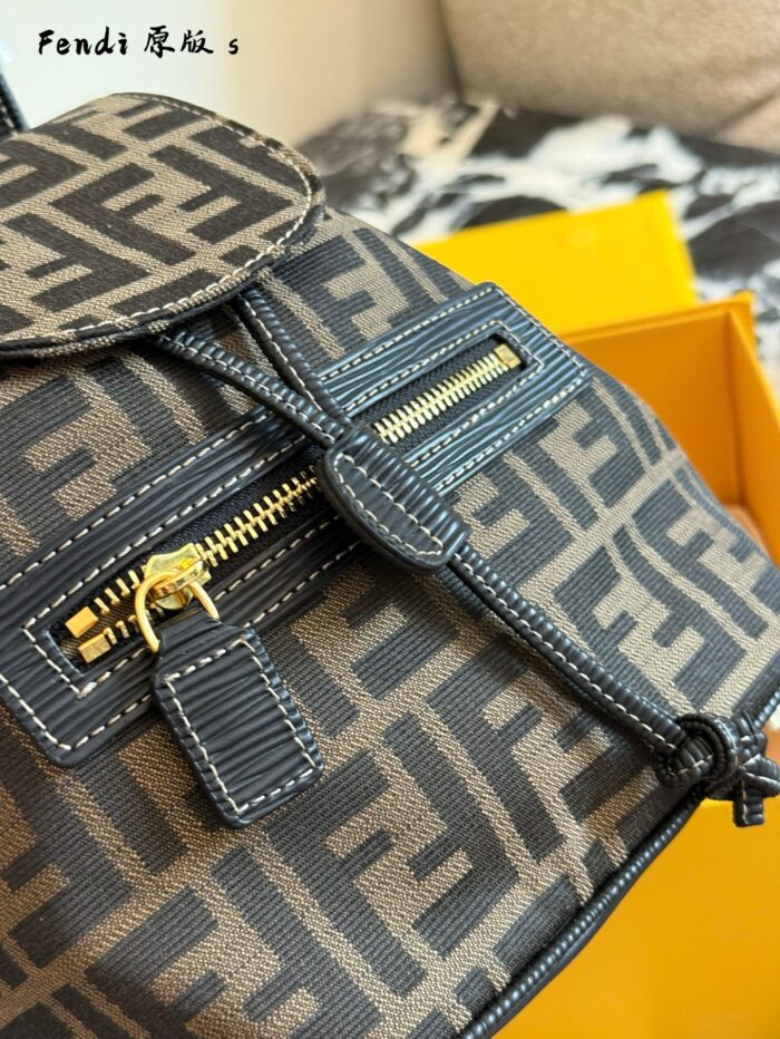 Fendi Classic Monogram Backpack Practical, Cute, Compact And Versatile - Image 5