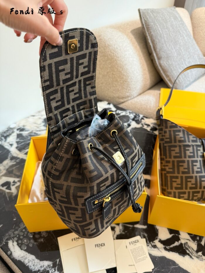 Fendi Classic Monogram Backpack Practical, Cute, Compact And Versatile - Image 8
