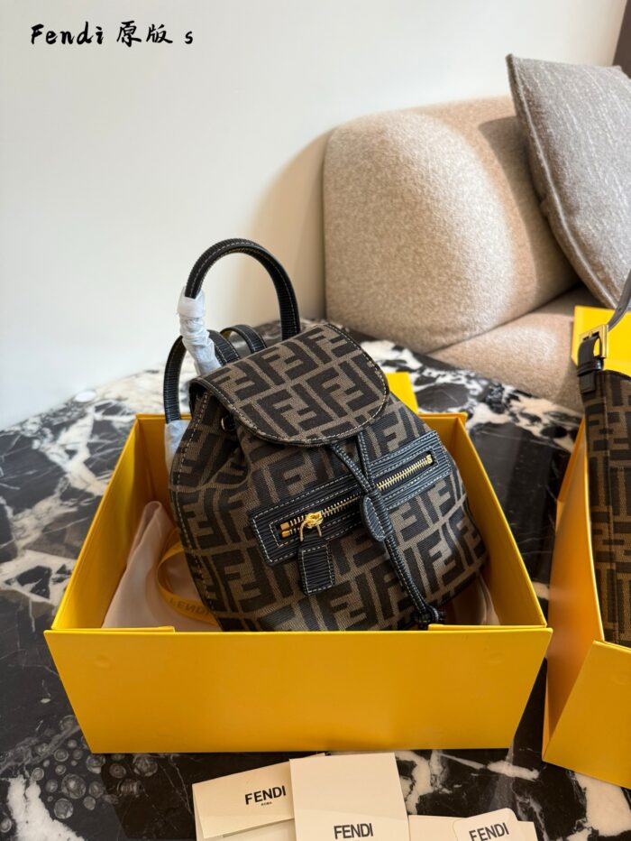 Fendi Classic Monogram Backpack Practical, Cute, Compact And Versatile - Image 9