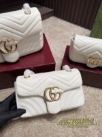 Gucci Marmont Chain Bag Metal Double G Logo Timeless And Chic - Image 12