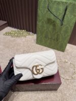 Gucci Marmont Chain Bag Metal Double G Logo Timeless And Chic - Image 13