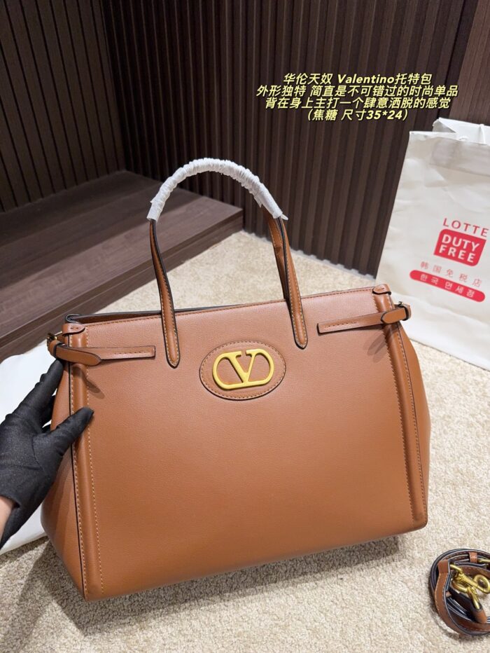 Valentino Tote Bag Distinctive Silhouette, Premium Texture, Essential Fashion Piece - Image 2