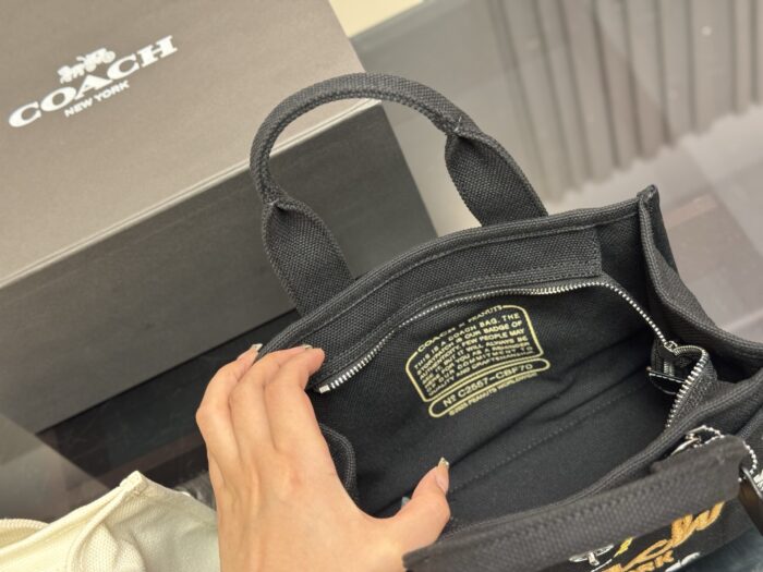Coach Cargo Tote Denim Tote Bag (Compatible With Charms) - Image 4
