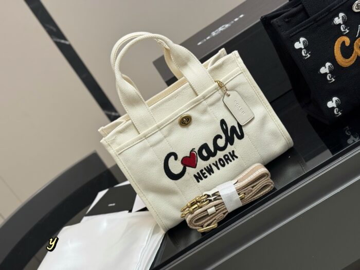 Coach Cargo Tote Denim Tote Bag (Compatible With Charms) - Image 5
