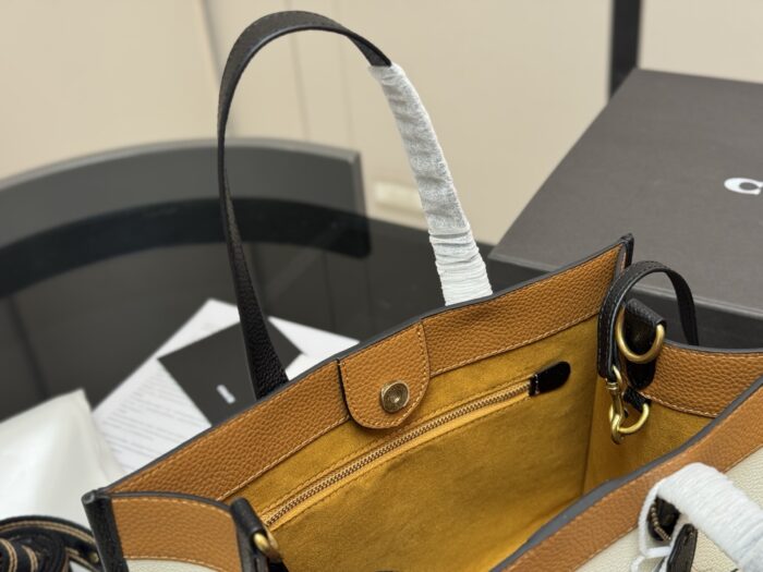 Coach Field Tote Bag Luxurious Texture, Generous Capacity, Durable, Effortlessly Relaxed - Image 4