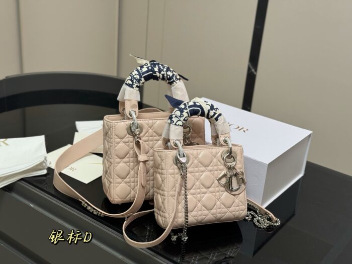 Dior Lady Dior Lambskin Quilted Handbag & Crossbody Bag - Premium Quality Upgrade - Image 1
