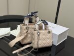 Dior Lady Dior Lambskin Quilted Handbag & Crossbody Bag - Premium Quality Upgrade - Image 7