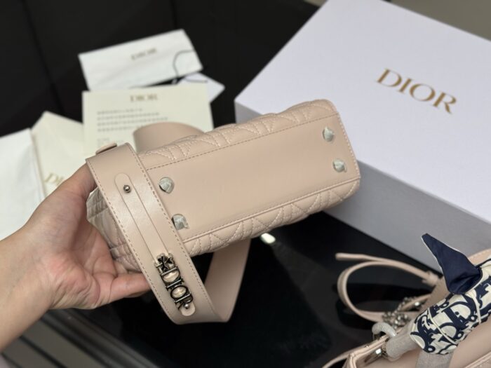 Dior Lady Dior Lambskin Quilted Handbag & Crossbody Bag - Premium Quality Upgrade - Image 8