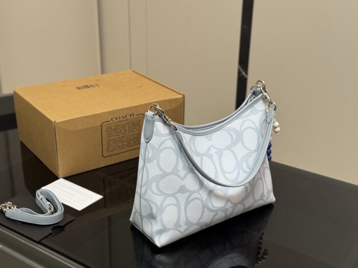 Coach Laurel Hobo Shoulder Bag Dual-Strap Versatility Internal Zipped Side Pocket - Image 8