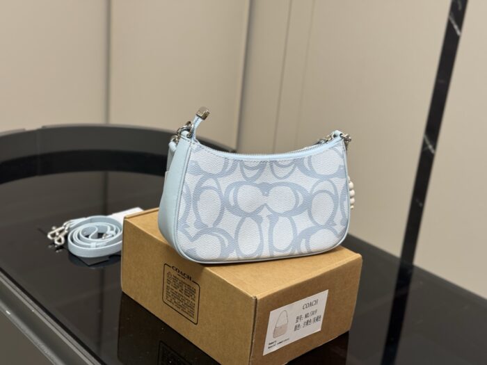 Coach Teri Underarm Bag With Dual Straps For Single-Shoulder Or Crossbody Carry. Exceptional Aesthetic Appeal. - Image 8