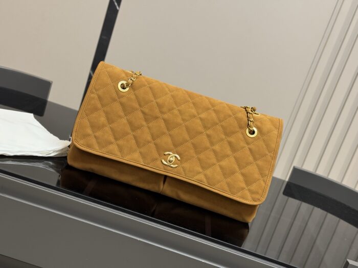 Chanel Vintage Suede Travel Bag - Image 2