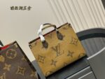 Louis Vuitton On The Go Shopping Bag Original Steel Hardware Concealed Shoulder Strap Can Be Worn Over The Shoulder Or Carried By Hand - Image 7