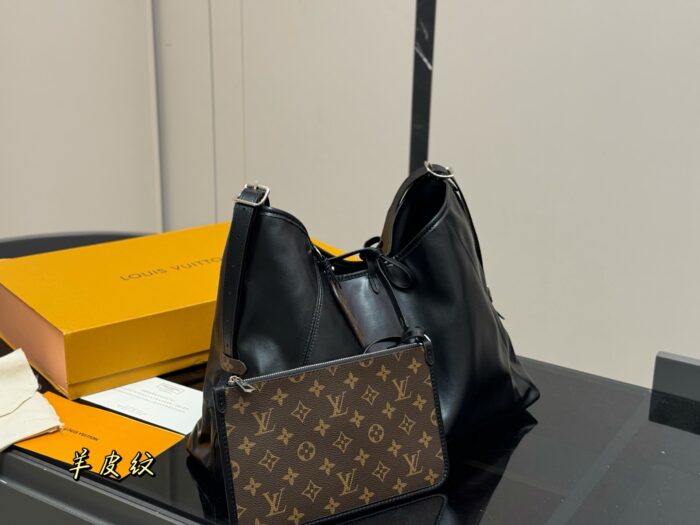 Louis Vuitton Carryall Bow-Tie Shoulder Bag With Coin Purse Insert Single-Shoulder Crossbody - Image 1