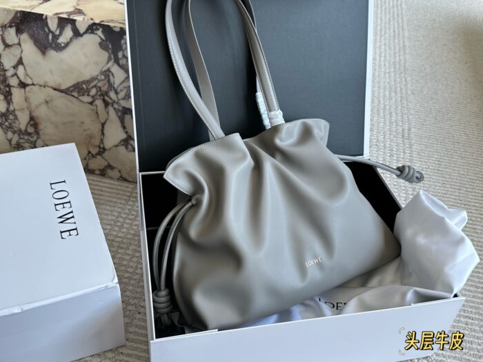 Loewe Calfskin Shopping Tote Handheld Or Underarm Carry Practical Capacity - Image 1
