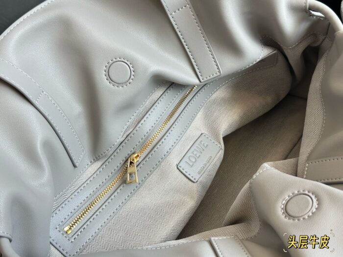Loewe Calfskin Shopping Tote Handheld Or Underarm Carry Practical Capacity - Image 7