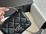 Chanel 22S Enamel Handle Mini Bag White Metal Hardware Coco Openwork Handle - Image 3