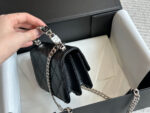 Chanel 22S Enamel Handle Mini Bag White Metal Hardware Coco Openwork Handle - Image 5