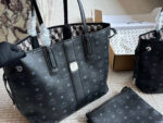Mcm New Arrival Reversible Tote Bag Visetos-Print Coated Canvas Removable Inner Pouch Handheld, Shoulder, Crossbody - Image 2
