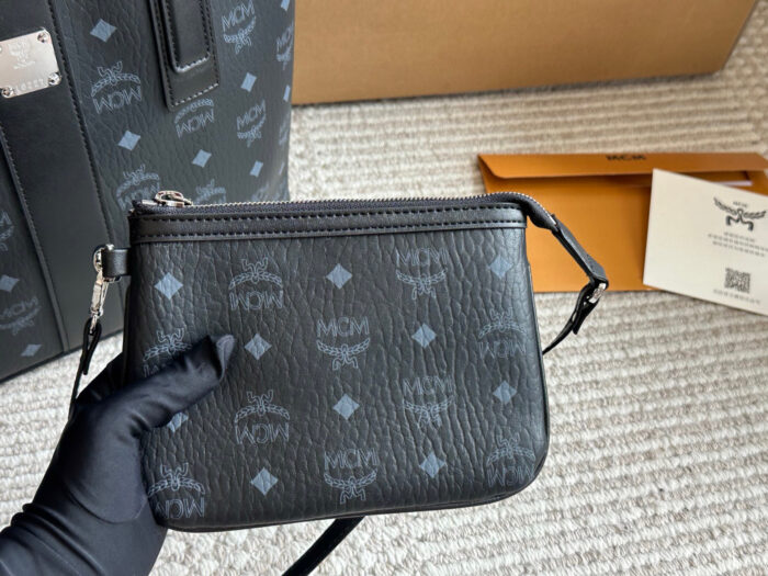 Mcm New Arrival Reversible Tote Bag Visetos-Print Coated Canvas Removable Inner Pouch Handheld, Shoulder, Crossbody - Image 6