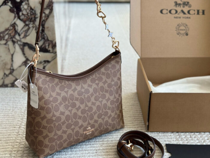Coach Laurel New Wander Bag Dual-Length Shoulder Straps Multiple Carrying Options Built-In Zipped Side Pocket - Image 1