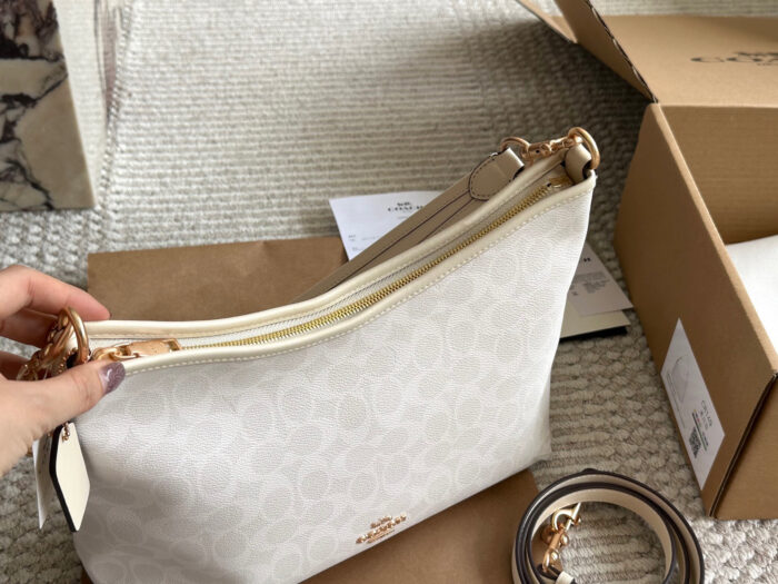 Coach New Laurel Wander Bag Dual-Strap Versatile Carrying Options Complete With Box And Pendant Internal Zipped Side Pocket - Image 5