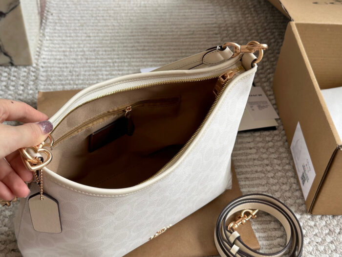Coach New Laurel Wander Bag Dual-Strap Versatile Carrying Options Complete With Box And Pendant Internal Zipped Side Pocket - Image 8