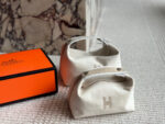 Hermes Toiletry Bag (Lunchbox Bag) Original Canvas Simple Lines Practical - Image 4