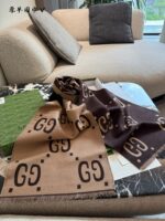 Gucci Scarf Collection 100% Cashmere Versatile Fashion Scarves - Image 3