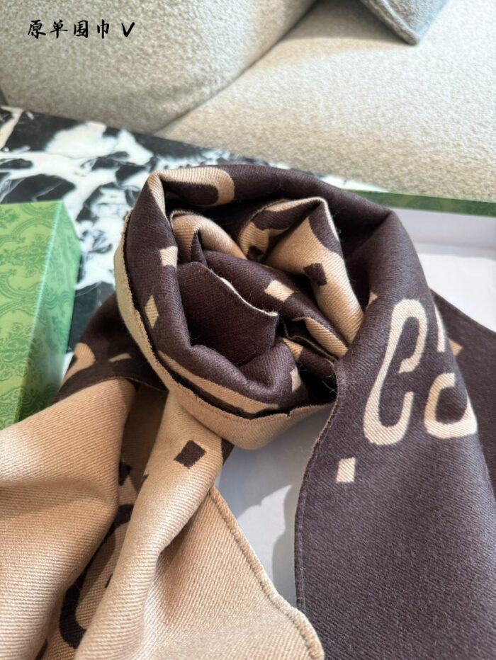 Gucci Scarf Collection 100% Cashmere Versatile Fashion Scarves - Image 4