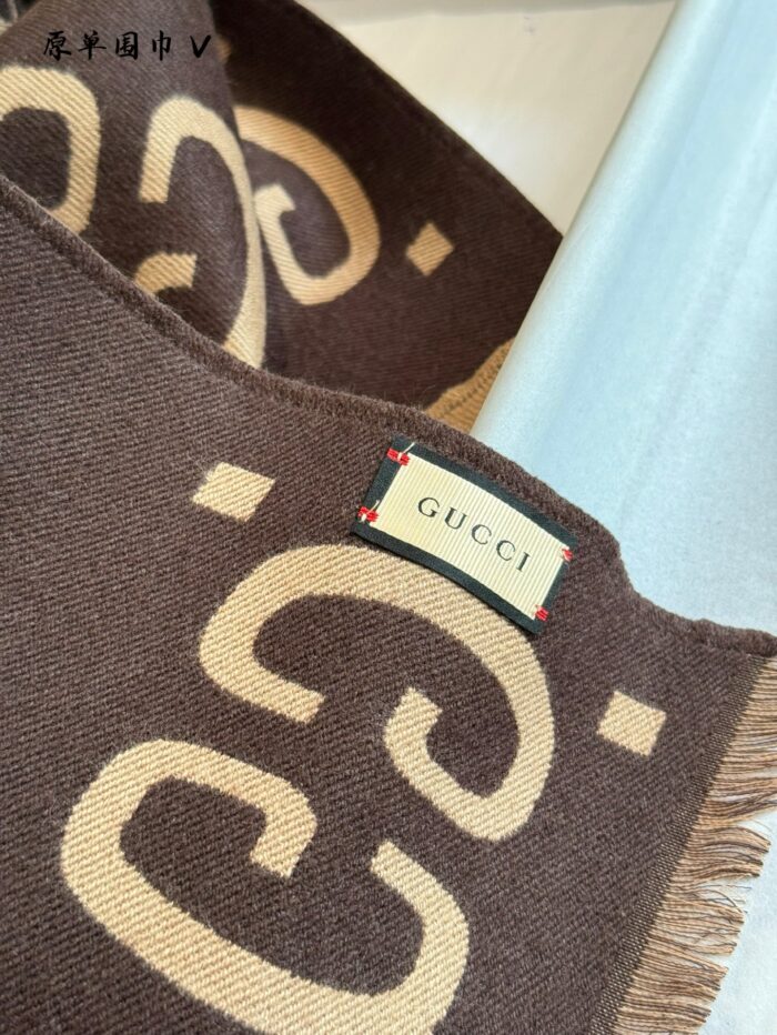 Gucci Scarf Collection 100% Cashmere Versatile Fashion Scarves - Image 5