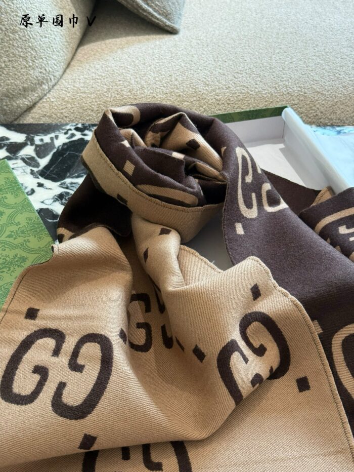 Gucci Scarf Collection 100% Cashmere Versatile Fashion Scarves - Image 6