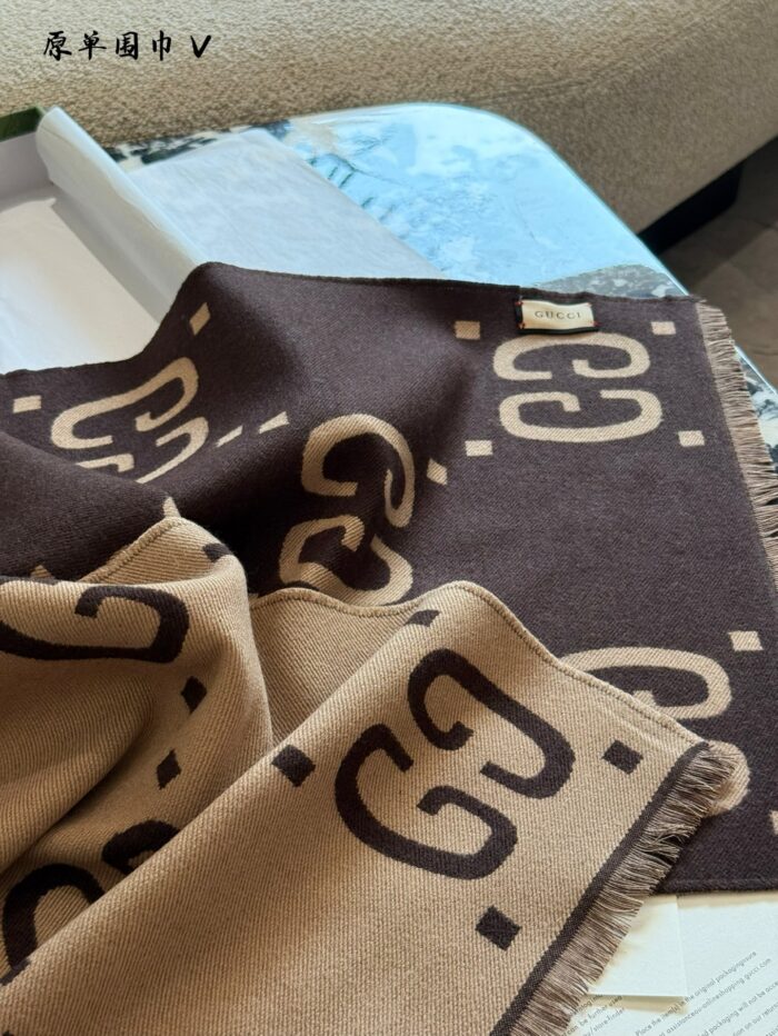 Gucci Scarf Collection 100% Cashmere Versatile Fashion Scarves - Image 9